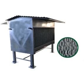 Tolva 2 caras con cortina anti-pajaros