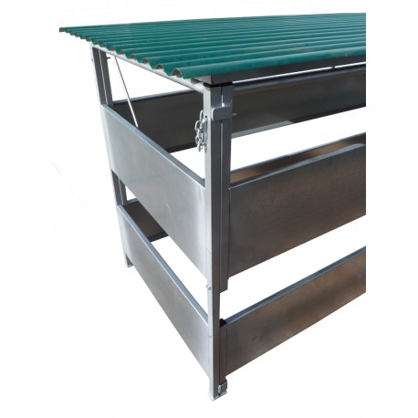 Comedero pajero con techo