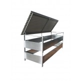 Comedero pajero con techo