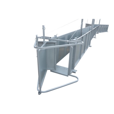 Manga de manejo ganado porcino