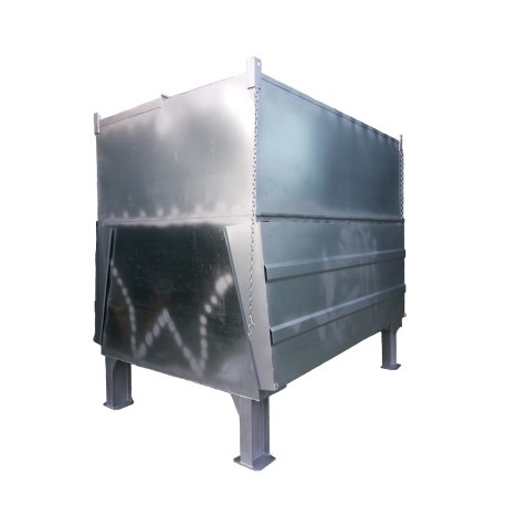 Comedera pajera con techo y separadores